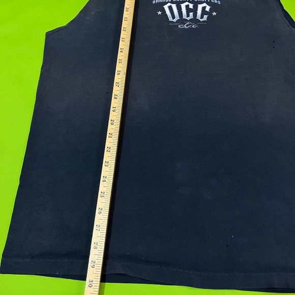 Orange County Choppers OCC Sleeveless Graphic T-Shirt Mens XL Faded Black Biker - Picture 5 of 6